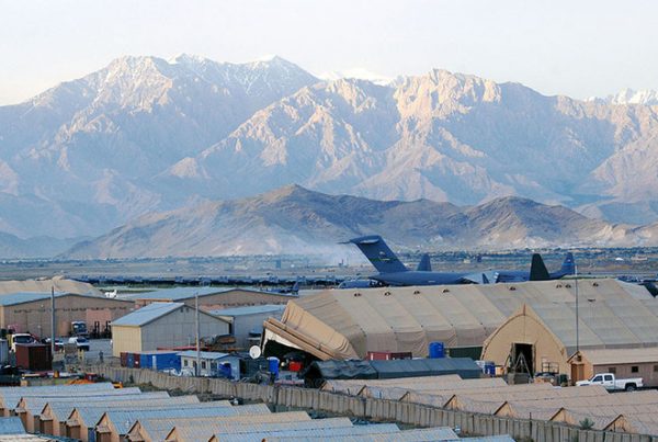 A view of Bagram Airfield, Afghanistan